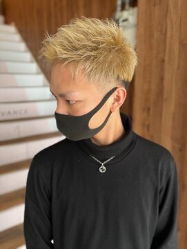 アヴァンス 天王寺店(AVANCE.) MEN'S HAIR ブリーチ×シャンパンゴールド
