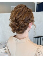 結婚式ヘアセット