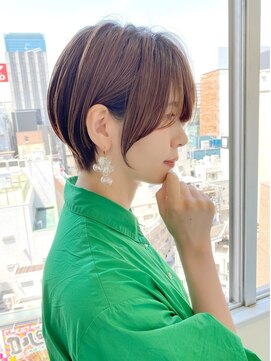 シェノン サントル(CHAINON CENTRE) モテ髪カタログ/外ハネボブ/ペールベージュ[梅田/茶屋町]