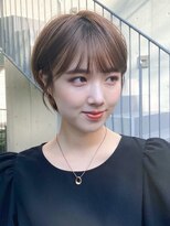 大人可愛いショートボブ/20代30代40代/小顔ショート/表参道