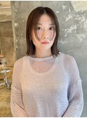 切りっぱなしミディアム。