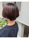 イメチェン 似合わせカット 美髪 ショートボブ