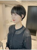 ショートボブ/簡単スタイリング/丸みショート/可愛い/20代30代