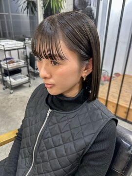 ローレル(Laurel) Laurel心斎橋○森拓也○ブルーグレー×大人ボブ