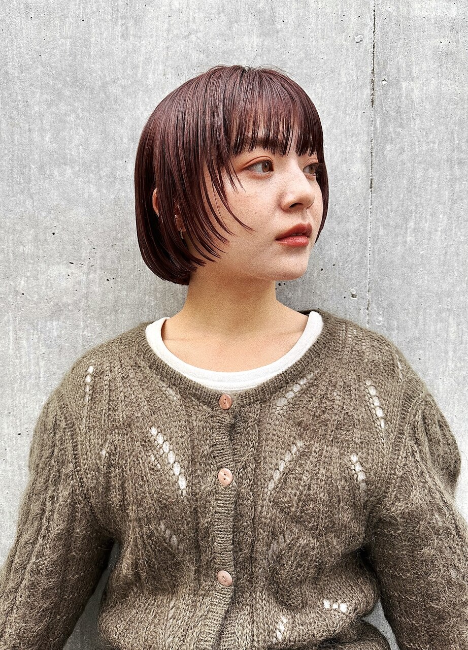 ミニボブ フェイスレイヤー：L214254203｜テトカ(tetoca)のヘア