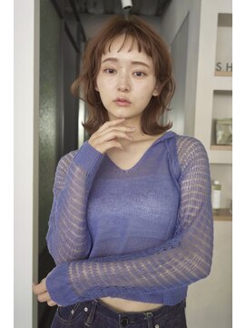 シア(SHEA gakugeidaigaku) レイヤーカット/シースルーバング/こなれミディ/30代40代50代