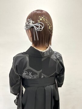 オレンジ梅田店(ORANGE) 卒業式 袴 ボブ 金箔【ミナ】