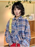 似合わせカット/パーマスタイル/ウェーブミディアム