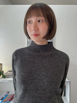 ニュイ(NUIT) ダブルカラーミルクティーベージュカラーケアブリーチ韓国ボブ