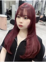 ワン バイ ジ エクト(One by The Ect) 【似合わせカットカラー】チェリーレッド・ワインレッド