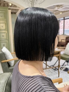 サンバイセライロ 千葉(SAN. by celilo) タッセルボブ × 縮毛矯正【千葉優希】