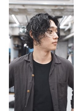 マール 矢場町(MARL) メンズレイヤーボブスパイラルパーマ