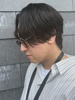 ヒュイル バイ ニアウ(Hwyl by Niau) メンズマッシュセンターパートスパイラルパーマニュアンスパーマ