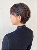 美髪ショートおくれ毛_ba364161