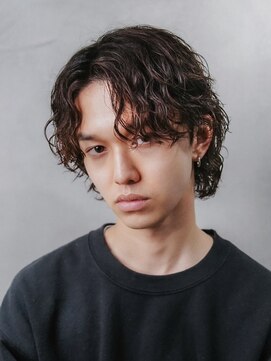 フィフスパーク(fifth PARK) 渋谷波巻きスパイラルパーマメンズボブウルフカットサーフカール