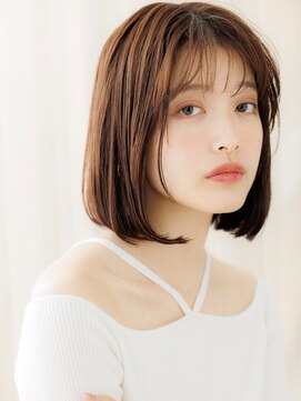 モッズヘア 越谷(mod's hair) 姫カット艶感エアーストレート美髪ワンカールボブZ越谷30代40代