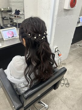 プライズ 所沢プロぺ通り店(prize) ハーフアップアレンジ お呼ばれヘア 所沢