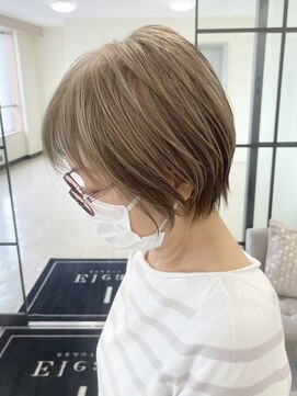 GBG 宇都宮 くびれショートボブ40代50代グレイカラー白髪染め白髪ぼかし