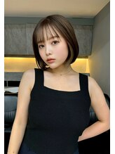 トイロ 横浜(Toiro)&nbsp;切りっぱなしボブインナーカラーミルクティー