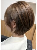 【RAFTEL 鴨井】くびれショートボブ×ベージュカラー