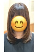 ☆顔まわりが可愛いセミロングレイヤー☆【浪漫byROOMS古賀】