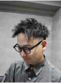 ツーブロショート×フェード×ツイストパーマ