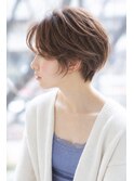 ショート/流し前髪/顔周りカット/アンニュイヘア/髪質改善２