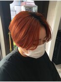 【CORS高崎】根元残しハイトーンカラー★オレンジ