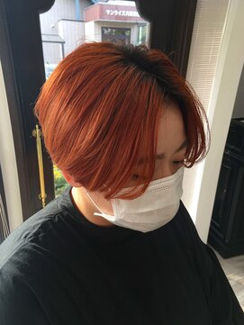 コース(CORS) 【CORS高崎】根元残しハイトーンカラー★オレンジ