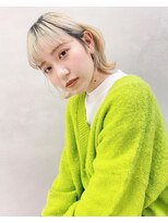 キピ(KIPI) 【早瀬忍　梅田中津】ブロンドカラー×ウルフカット
