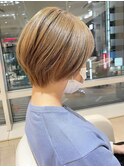 ★岡田有加★20代30代/ベージュカラーまるみショート