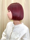 顎下ボブ×カシスピンク