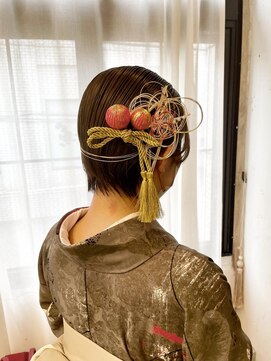 ペイジバイネオリーブ 吉祥寺店(Paige by Neolive) 卒業式アレンジ　ショートウエットスタイル