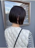 ミニボブ×レッドブラウン