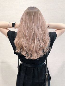 カノンヘアー(Kanon hair) ホワイトピンクベージュレイヤーロング20代30代40代前髪