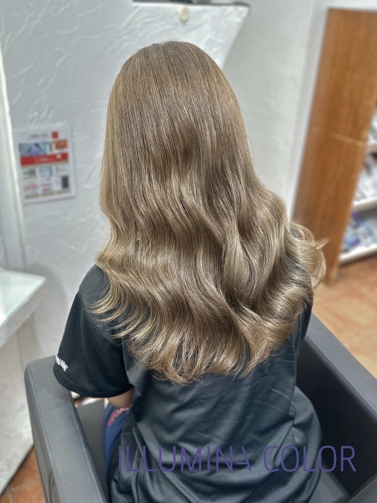 ダブルイルミナカラー：L202328477｜カルム 新田(calm)のヘアスタイル