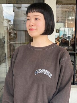モク 京都北白川店(MOK) 【コンパクトボブ】短め前髪でかわいく