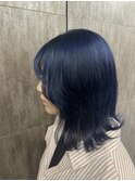 うる艶ネイビーブルー