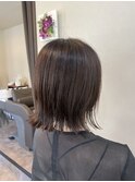 大人かわいい外ハネボブ/ラベンダーアッシュ