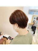 美人ショートボブ　