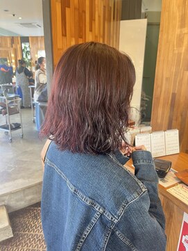 ヘアラウンジ アングゥ(hair lounge ungu) ボルドーカラー