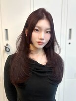 アリュウル 表参道 青山(Allure) ワインレッド×レイヤー姫カット◎【KAKO】