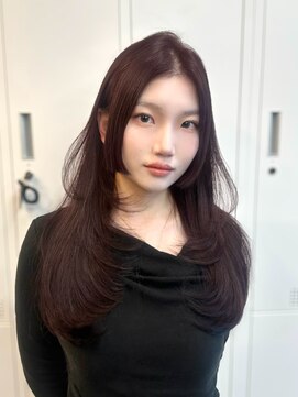 アリュウル 表参道(ALLURE) ワインレッド×レイヤー姫カット◎【KAKO】