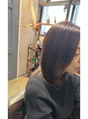伸ばしかけツヤ髪スタイル　髪質改善ストレート　ワンカール