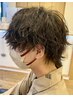 メンズカット+パーマ(スキャルプスパor眉カットを選択)
