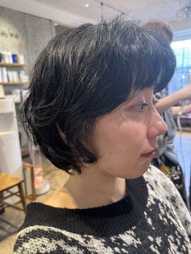 リンネ(Lin'ne) ショートボブ×ニュアンスパーマ