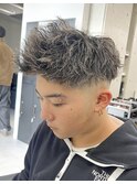 ショートスタイル×ツイストスパイラル×白金メッシュ