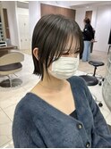 縮毛矯正で切りっぱなしボブ