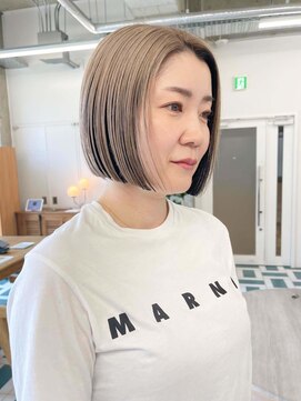 ノエ(noe) ホワイトグレージュ/デジタルパーマ/チェリーブラウン/栄k133