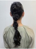 ポニーテール×アレンジ